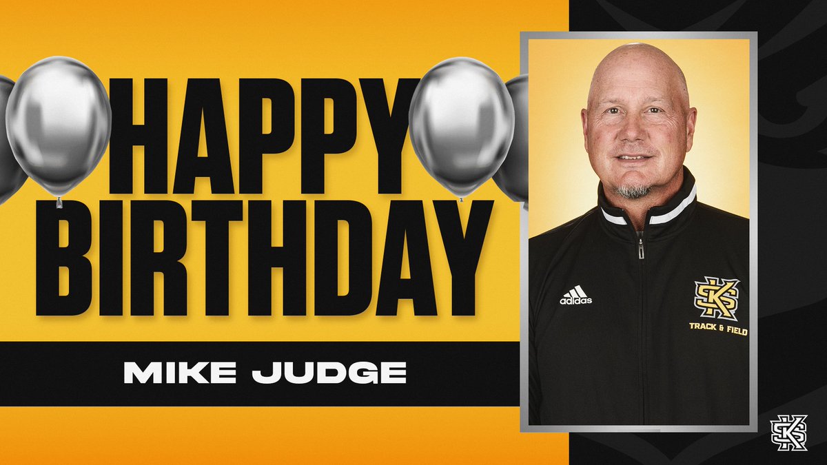 KSUOwlsTrackXC's tweet photo. Happy Birthday, Coach Judge!

Thank you for everything you do for our program!

Enjoy your special day! 

#OneKS🦉| #ThinkBigger https://t.co/7qQU6yBVil