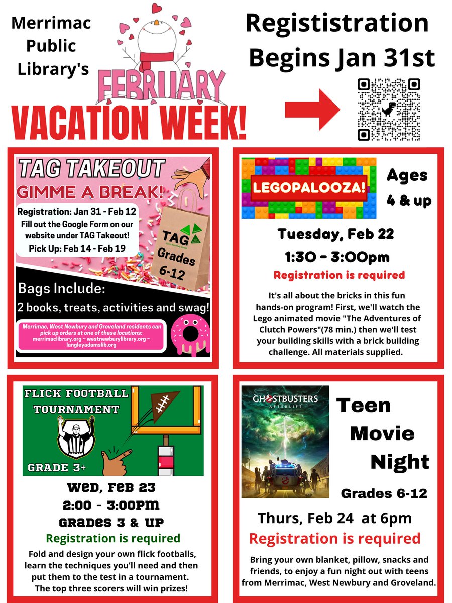 Looking for something fun to do during vacation week....