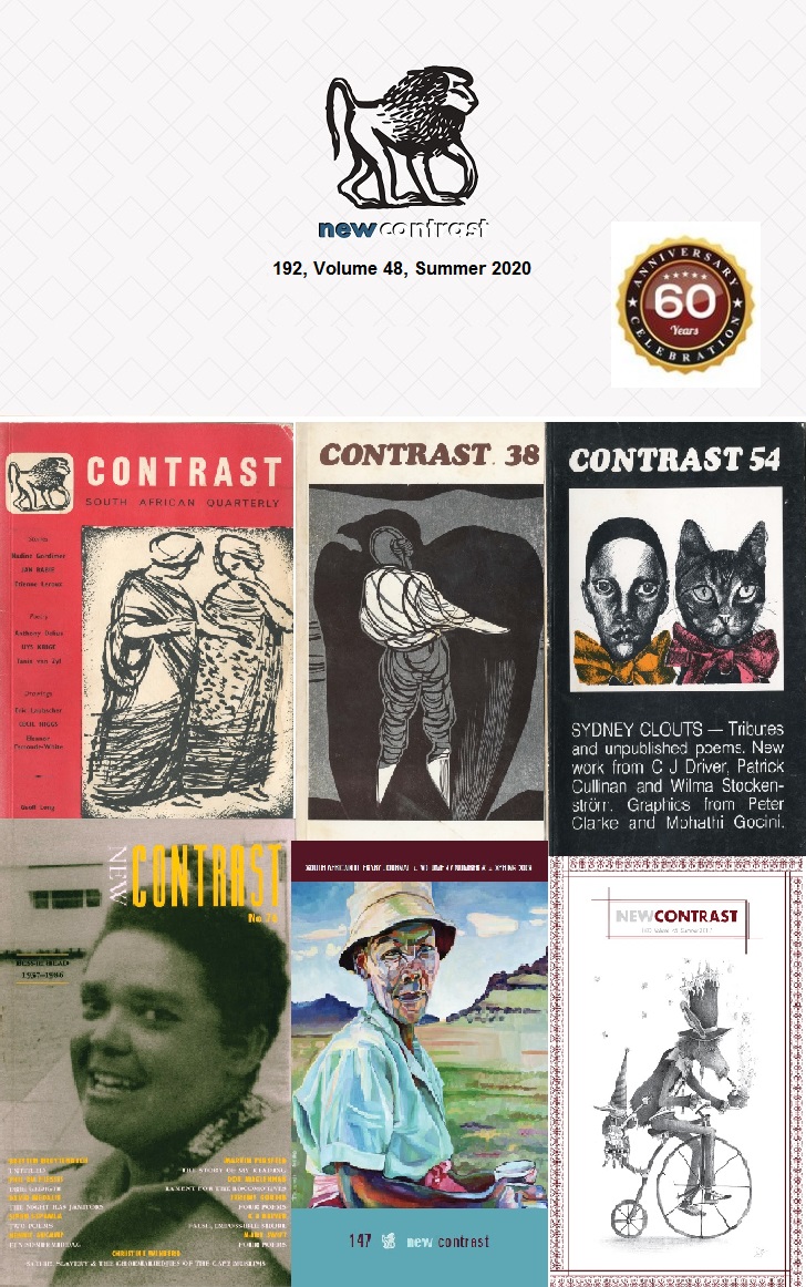 As some of you might know, I'm a board member &amp; the business manager of <a href="/NewContrastZA/">New Contrast</a>, the oldest literary magazine in SA (turned 60 in 2020). We are renewing our subscriptions for 2022. Issue 197 is in production. 
Please consider subscribing: newcontrast.net/subscribe