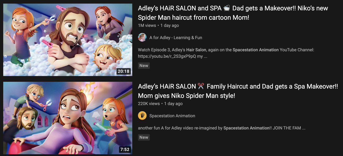 Over ONE MILLION views in less than 24 hours!!!

HUGE claps to the <a href="/space3Dstation/">Spacestation Animation</a> team on the Episode 3 launch of Hair Salon! 👏