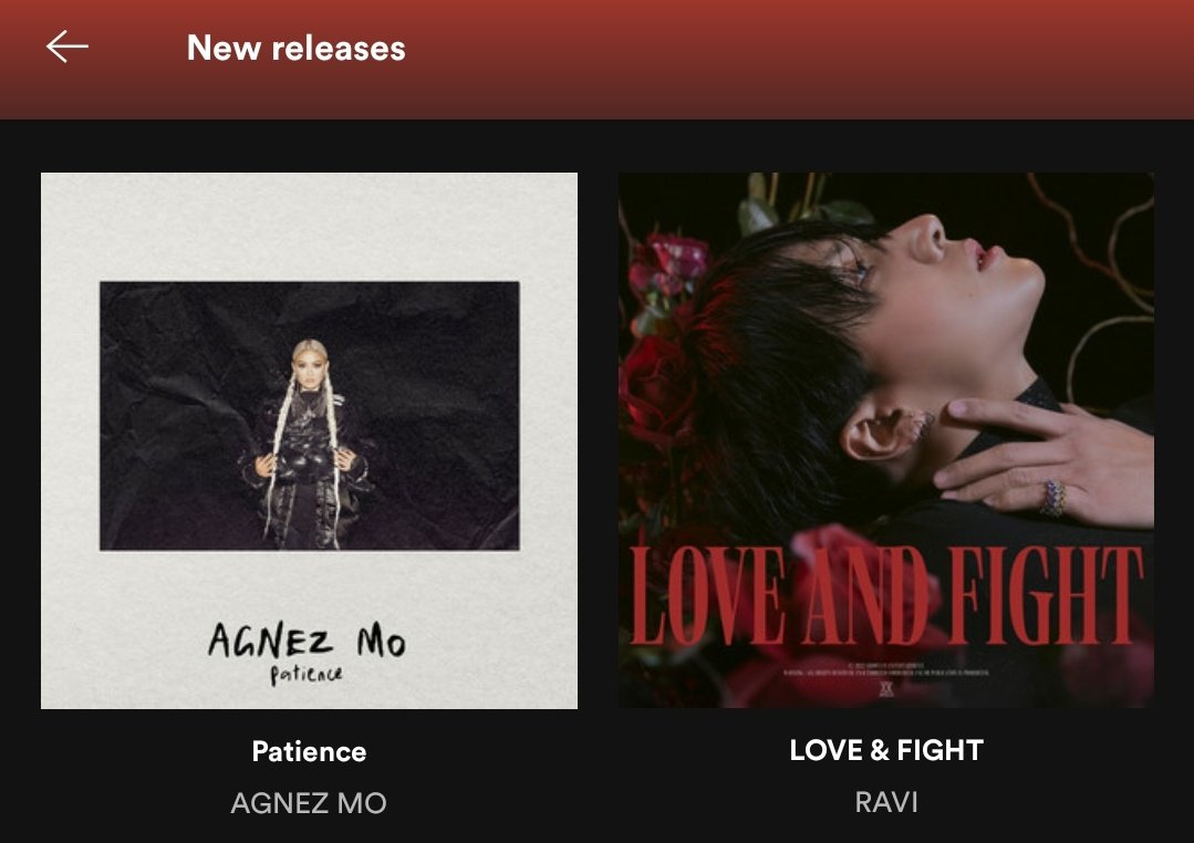 lathofy's tweet photo. #Patience by #AGNEZMO @agnezmo is featured on Spotify's "New Releases" tab. 

#Patience_AGNEZMO #AGNEZMOPatience https://t.co/LMHCMf1tIV