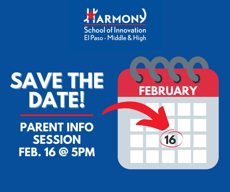 SAVE THE DATE! Please join us for our 2nd  virtual parent information session on Wednesday, February  16, at 5pm via zoom.  Meet future Principal Ciplak and learn more about the new middle/high campus.

For zoom link please RSVP in the link below.
docs.google.com/forms/d/e/1FAI…