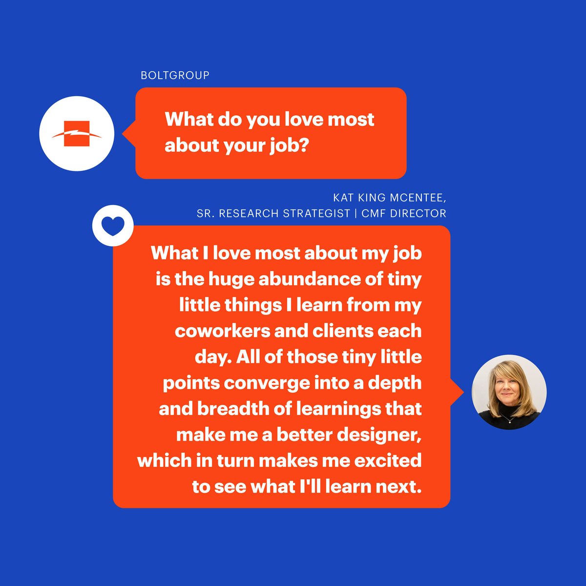 BOLTGROUP's tweet photo. Being able to constantly grow as a designer can be very fulfilling. We strive to find and share those little grains of knowledge every day! Thanks for sharing #whyweloveBOLT, Kat! #designlifestyle #ncdesign #charlotteiscreative #charlottedesign https://t.co/qcDAXD8pfE