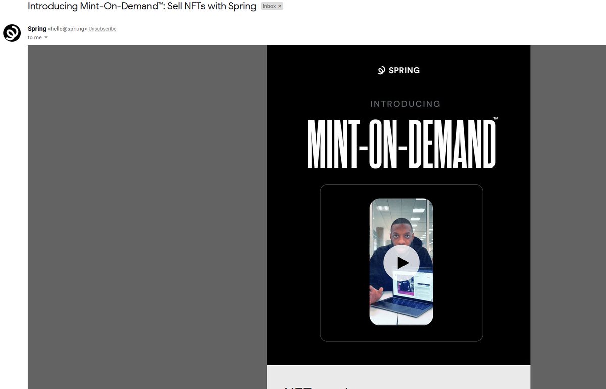 I will no longer be using <a href="/spring4creators/">Spring</a> .