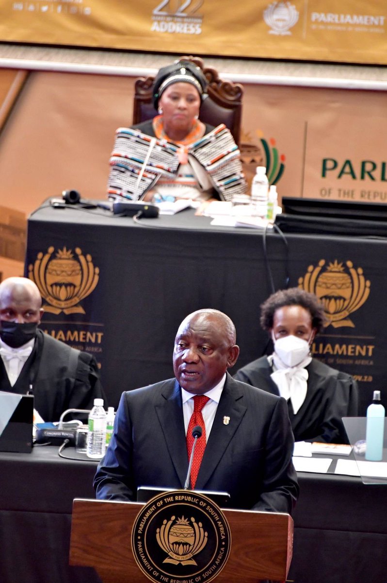 GovernmentZA's tweet photo. #SONA2022 | "We will review the policy and regulatory framework for industrial hemp and cannabis to realise the huge potential for investment and job creation." - President @CyrilRamaphosa https://t.co/RpzReye8DF