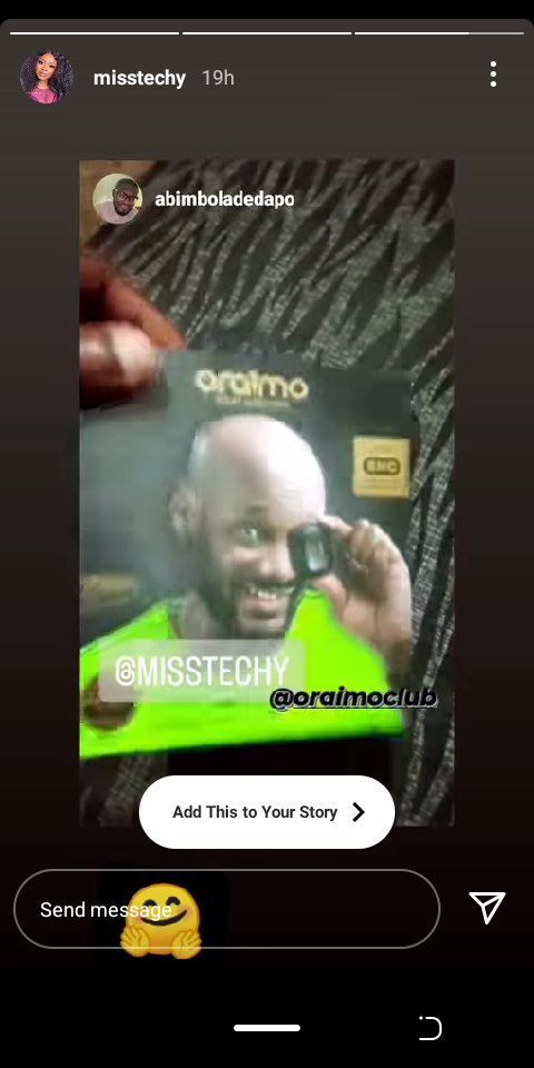BimbolAdedapo's tweet photo. #Tbt
Last Yr, @MissTechyNG did #Giveaway on her IG, it's @official2baba #OraimoFreePod3, to be honest I was reluctant, yes quite a number of folks engaged, like I know folks who deserved more than I do. A month later, I got a DM notification, I was picked,
Thanks #MissTechy π‘ https://t.co/9mjgnz3yjg