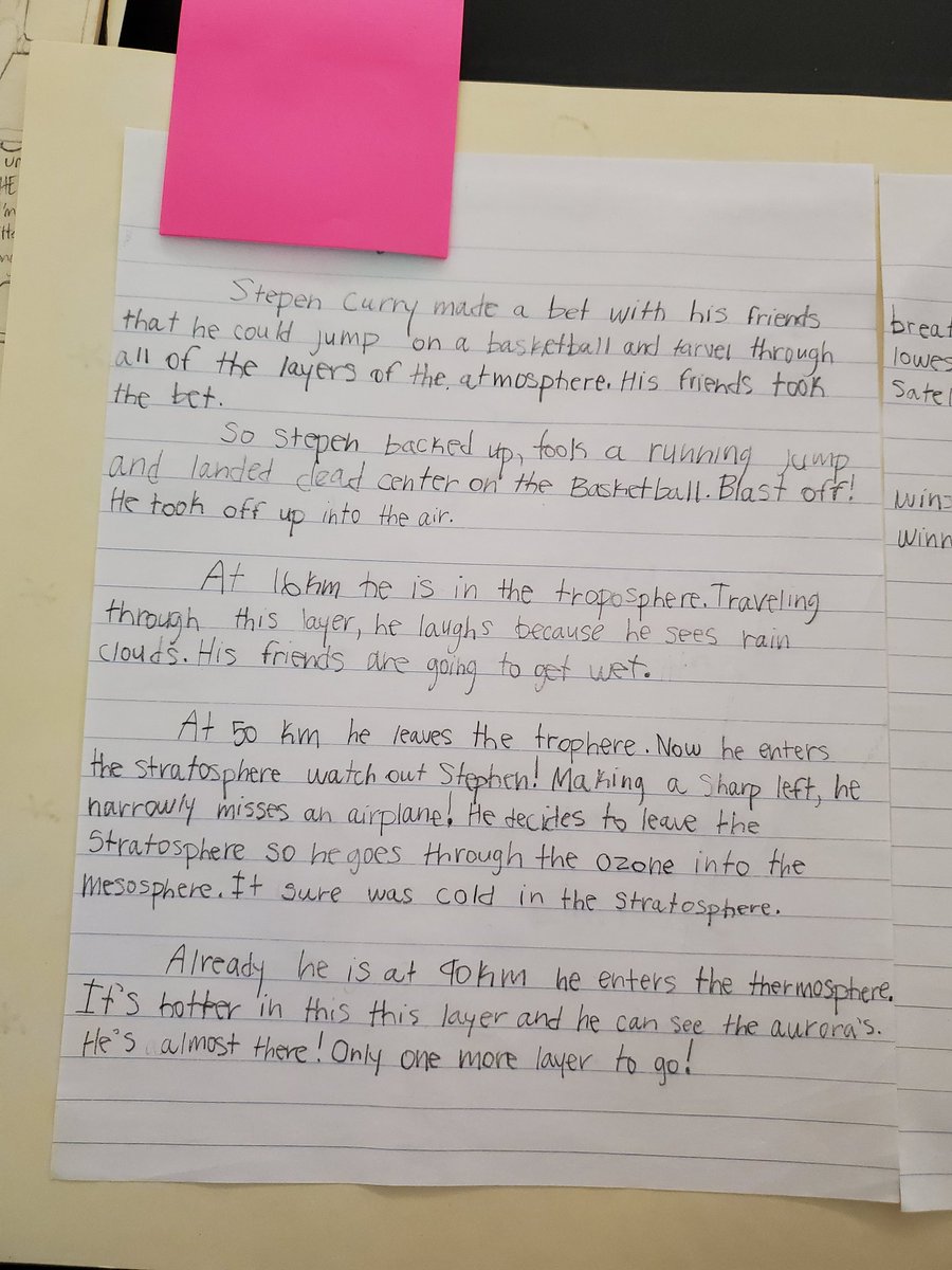 msnyder1282's tweet photo. @StephenCurry30 you inspired a trip through the atmosphere in my classroom. #RoleModel #Science https://t.co/nS311DkUPY