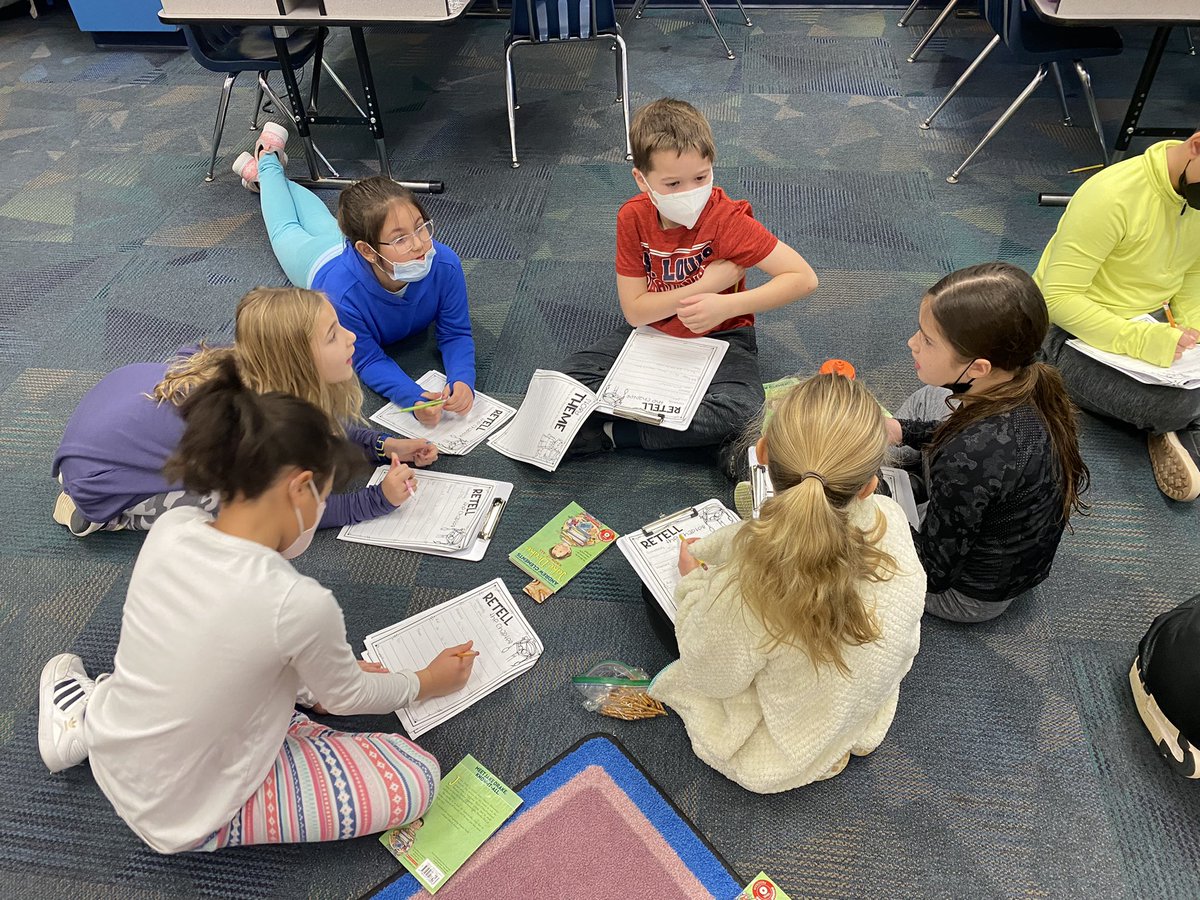MrsSharpGr3's tweet photo. In reading today, the kiddos ran their own book clubs! I am so proud of them! ❤️ https://t.co/OlOIfKCW0E