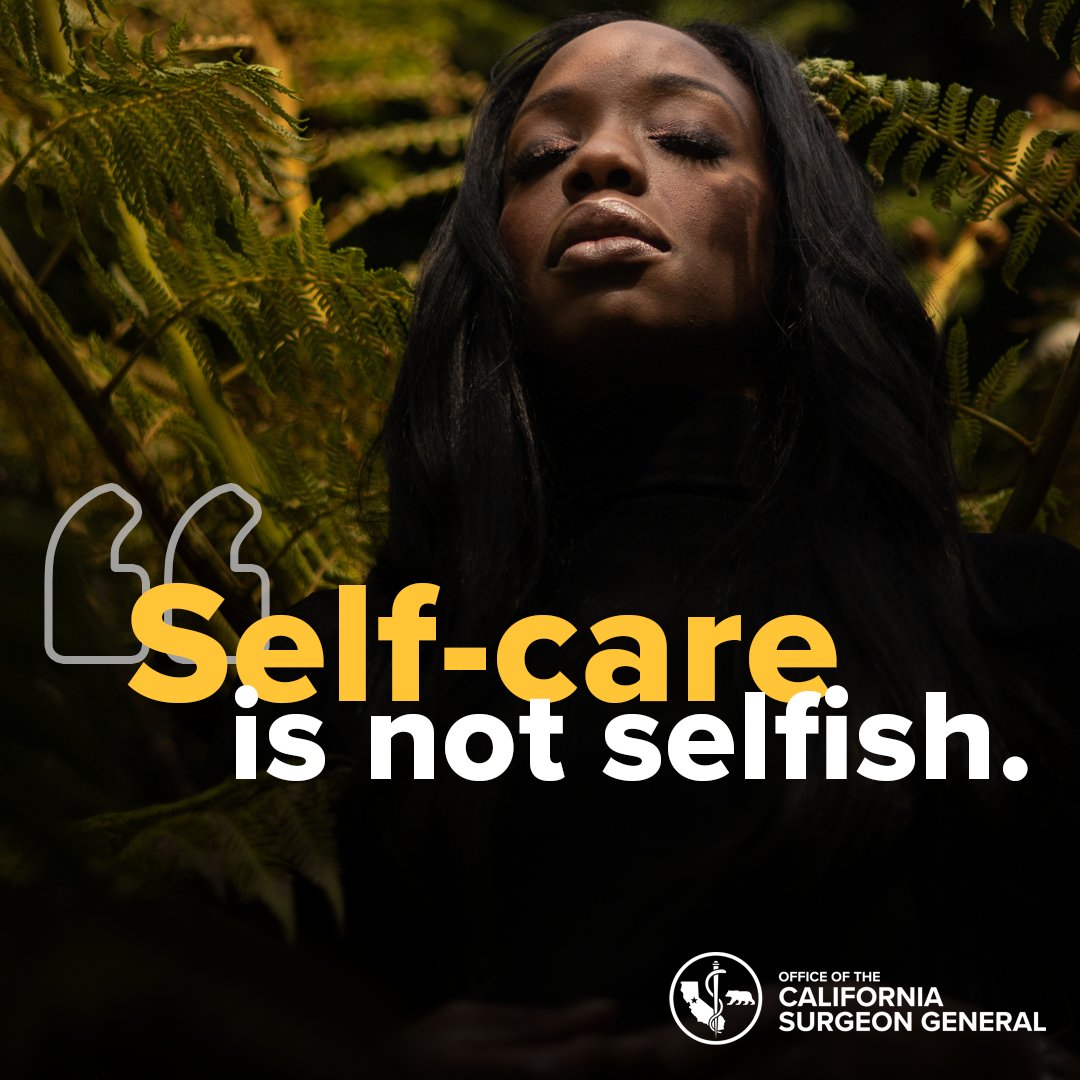 DrBurkeHarris's tweet photo. [1/3] I have always said, self-care isn’t selfish. That is not just something I say. They are words that I live by. I’m looking forward to mornings in the garden, afternoons with my children, and being able to be fully present in the lives of my loved ones. https://t.co/AVTVxEb4vv