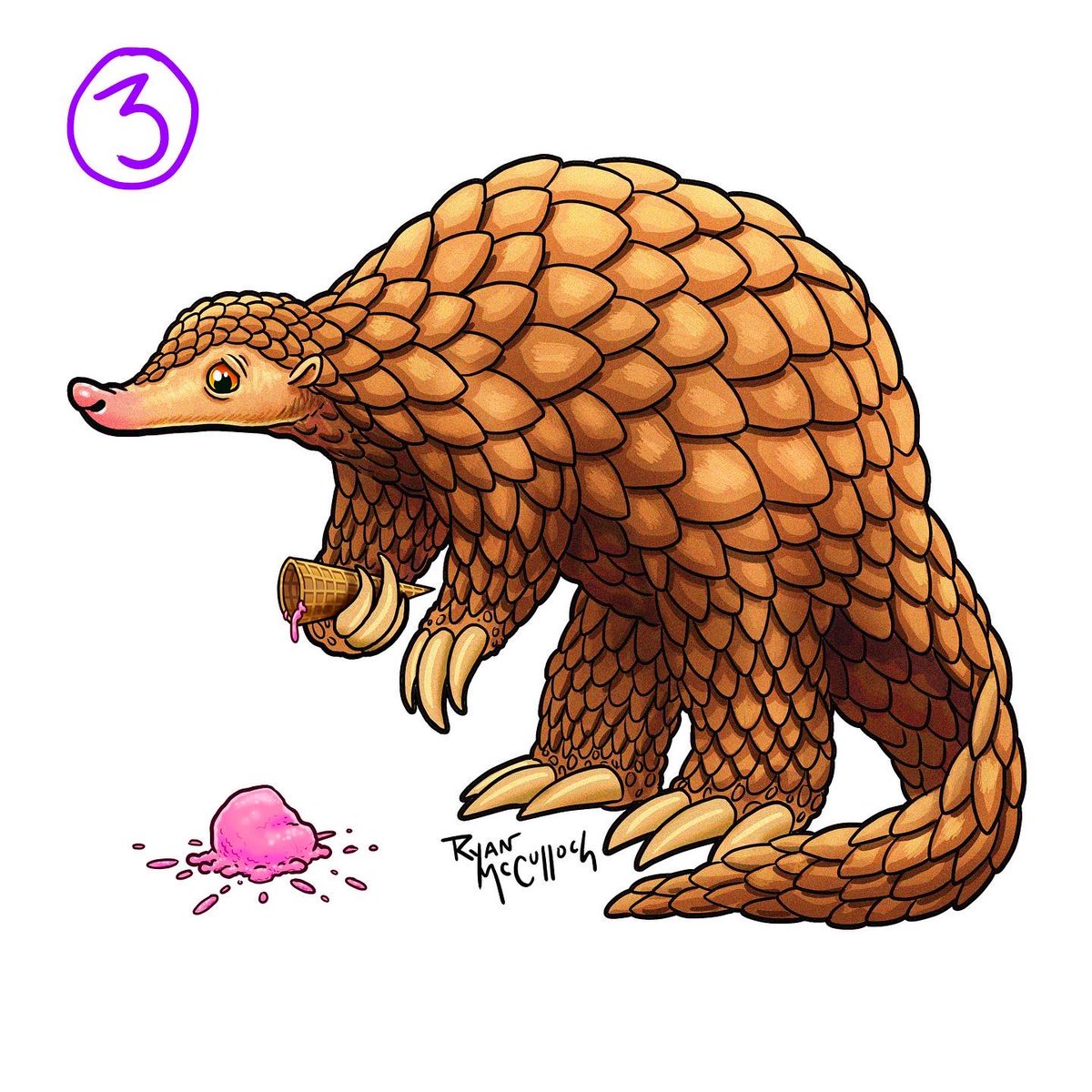 Studio1018's tweet image. VOTE FOR YOUR FAVORITE

Thanks to the hundreds of you who sent in your suggestions of what this pangolin should be holding! I narrowed it down to the top 3 suggestions to illustrate. Let me know which one you like the best!!!

#pangolin #pangolins #pangolinart