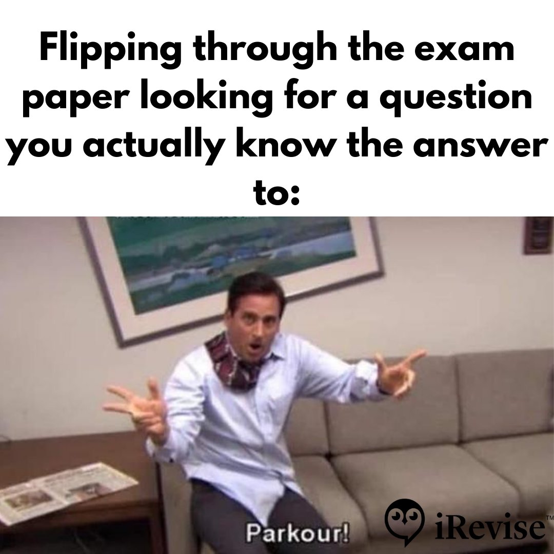 iRevise_com's tweet photo. Hopefully there wasn't much parkouring during the mocks π
#leavingcert #juniorcert #lc2022 #jc2022 #juniorcycle #mocks #mocksmemes #leavingcertmemes #lcmemes #theoffice #theofficememes #schoolmemes #exammemes https://t.co/EURJxOaYZ7