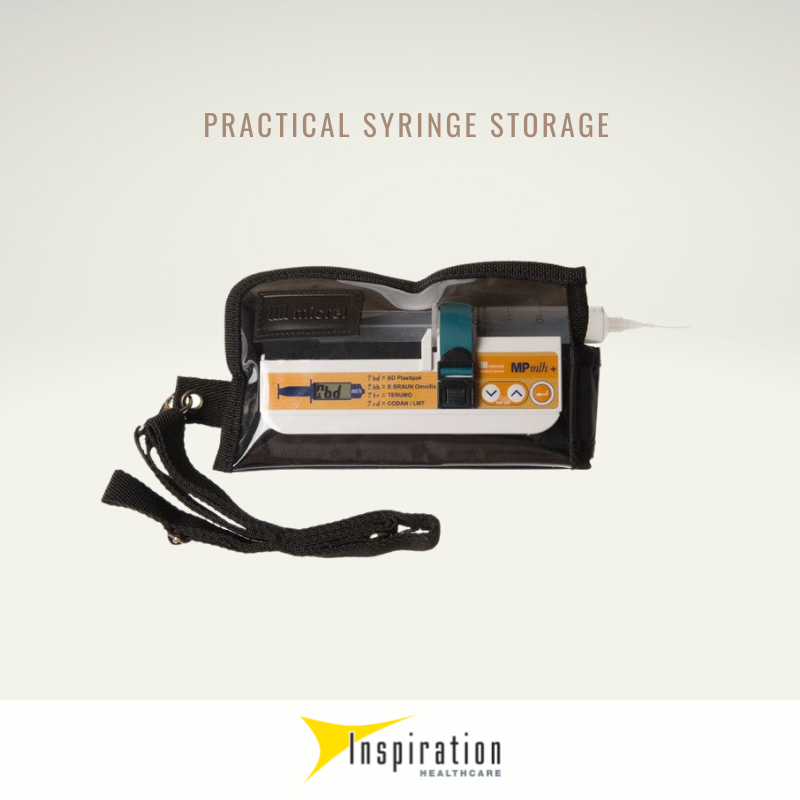 InspHealthcare's tweet photo. The MPmlh+ Multi Syringe comes as a complete package with a comfortable bag for ambulatory use, operating instructions and a set of batteries.

A lockable transport bag is also available to prevent syringe access from the patient, if necessary.

#Syringedriver #Micrel https://t.co/aPxpiTD3tm