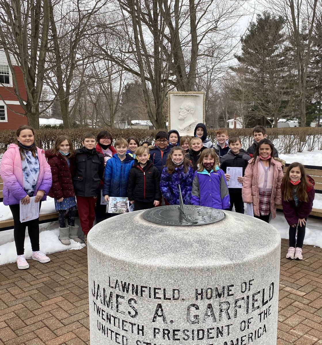 3rd graders first official field trip since kindergarten. Thank you <a href="/GarfieldNPS/">James A. Garfield National Historic Site</a> ! As they described it, it was EPIC! #BellflowerWay #onceacard (and a fun acct to follow!)