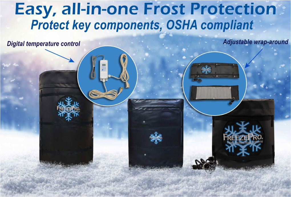 CPLabSafety's tweet photo. Freezepro insulation is an excellent solution to easily control the temperature of your sensitive equipment and materials. Use them on drums, pipelines, barrels, tanks, valves and more. #keycomponents #hazmat #hazmatstorage #industrialsupply https://t.co/FKUd9UnX6K