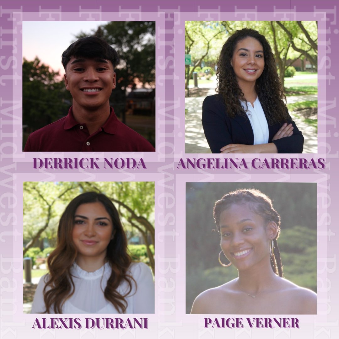 FinanceDePaul's tweet photo. Congratulations to the 2021 First Midwest Bank Scholarship recipients! A big thank you to @firstmidwestbank for supporting our mission around student success, with a special thanks to Michael Scudder, Corliss Garner and Kelsey Hanrahan for their continued support! https://t.co/NF1JgTBnNg