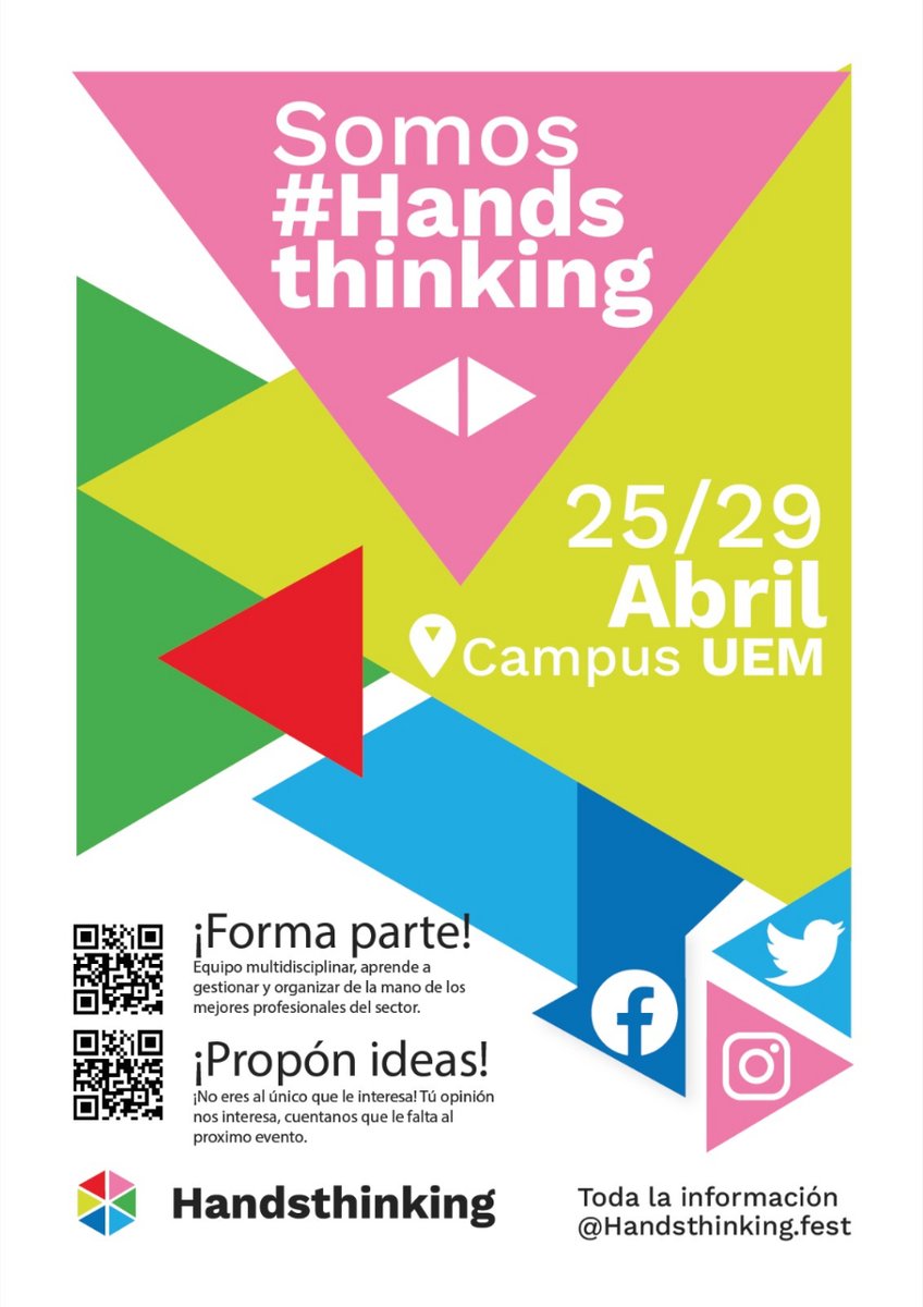 HANDS_THINKING's tweet photo. Somos #HandsThinking 25/29 Abril 📍@UEuropea
#HT22 https://t.co/fMBlc8covW