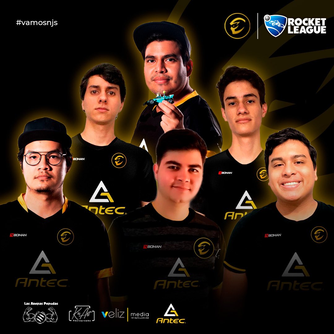 Te presentamos a nuestro roster principal de la escuadra de #rocketleague que estará presente en la AMPER LEAGUE que arranca el día de mañana 💥💥💥🚗
#vamosnjs
.
@rambito0 
<a href="/riagamusic/">Martin</a> 
@njs_luciano 
@maurevy 
@joelinhorl 
.
<a href="/antec_latam/">Jose Prada</a> auspíciante oficial
.
#gamers #esports