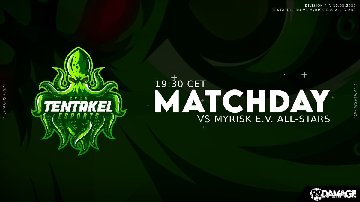 tentakelpro's tweet photo. Gleich geht es für unser Mainteam endlich in das erste @99DAMAGEde Spiel der Saison!

⏰19:30 CET
🆚@myRiskeV All-Stars
🎙@derMiniwini 
📽https://t.co/d3FeAk20Sz

#GoTKpro https://t.co/zhyQwxjtW9