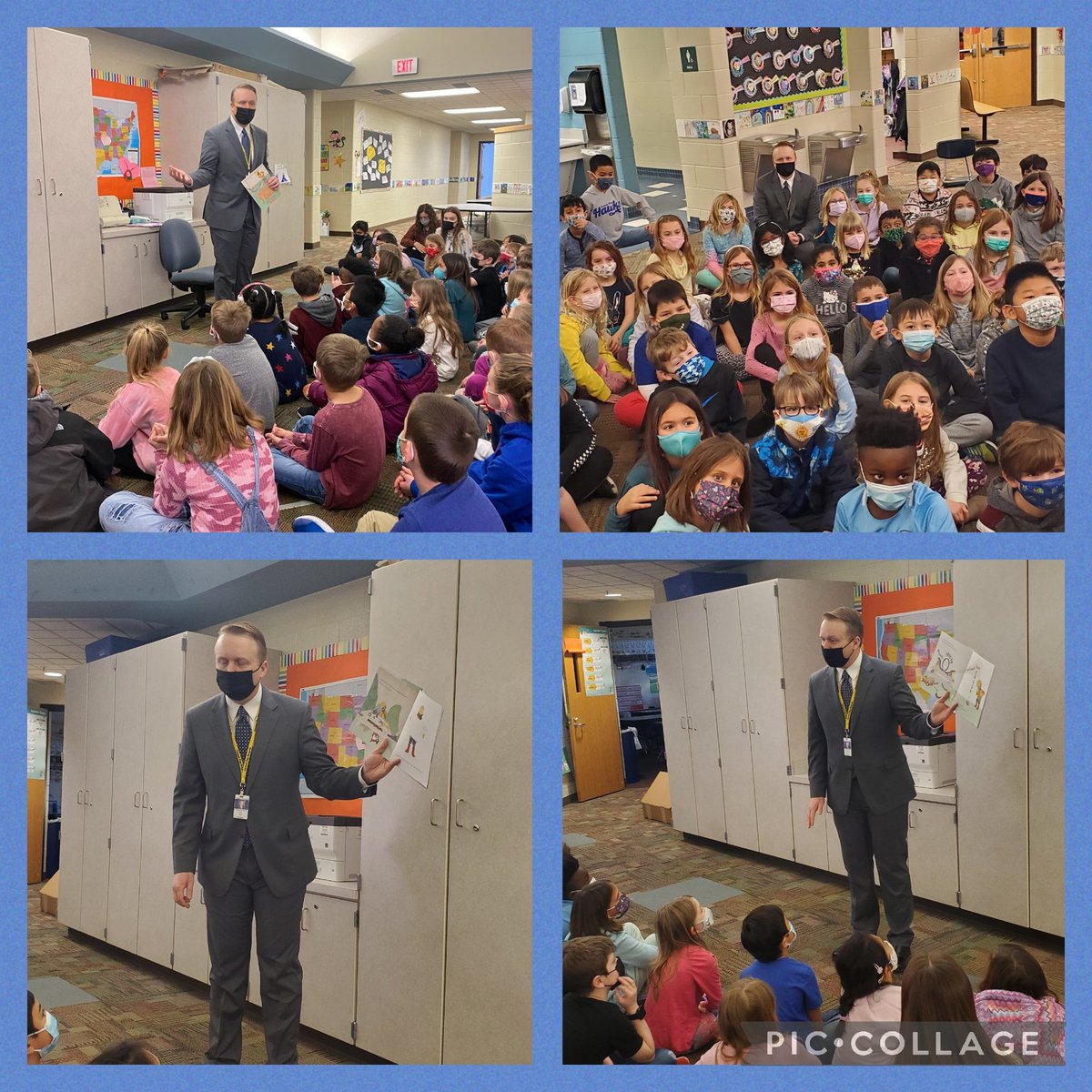 Thank you <a href="/TomOestreich/">Dr. Tom Oestreich</a> for sharing your time and reading to us. We loved hearing about how Jabari never gave up.    <a href="/PTERohr/">waylon kasuboski</a> <a href="/MrsSwartPTE/">Alyssa Swart</a> <a href="/mrsetchison/">Susan Etchison</a>