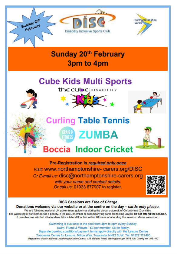 Amazing to see local activity providers like <a href="/DtnNorthants/">DTNNorthants</a> delivering sessions at DISC &amp; how popular they've been with over 50 disabled people attending the club since <a href="/NorthantsCarers/">Northants Carers</a> began running them! More fun to be had at the next session northamptonshire-carers.org/Event/disc-dis… <a href="/LONorthants/">LONorthants</a>