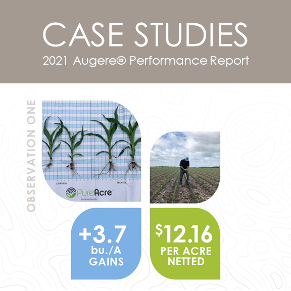 How did the product do in the real world? 
Our Augere 2021 Performance Report breaks down not just the macro picture, but some individual case studies. Like this one from a #Nebraska trial partner. See the details: bit.ly/3uhAMTr 

#plant22 #agtwitter #fertilizer