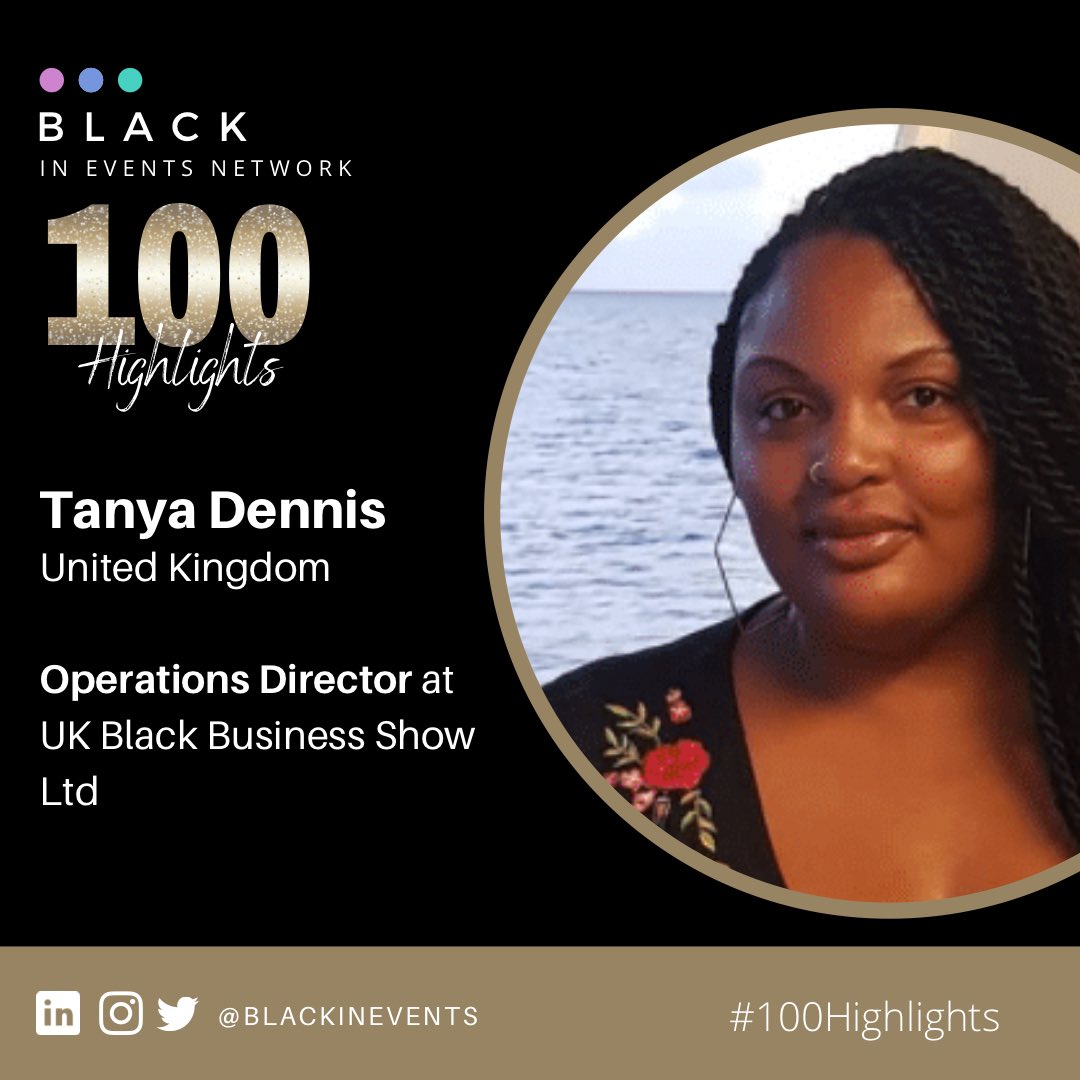✨Celebrating the annual  Black In Events Network  #100 Highlights! 

👏🏾Profiling 100 Black Professionals from the events industry throughout the month of February. 

✨We are present, We are contributing, We are excellence. 

😊Please help us to celebrate our peers! #EventProfs