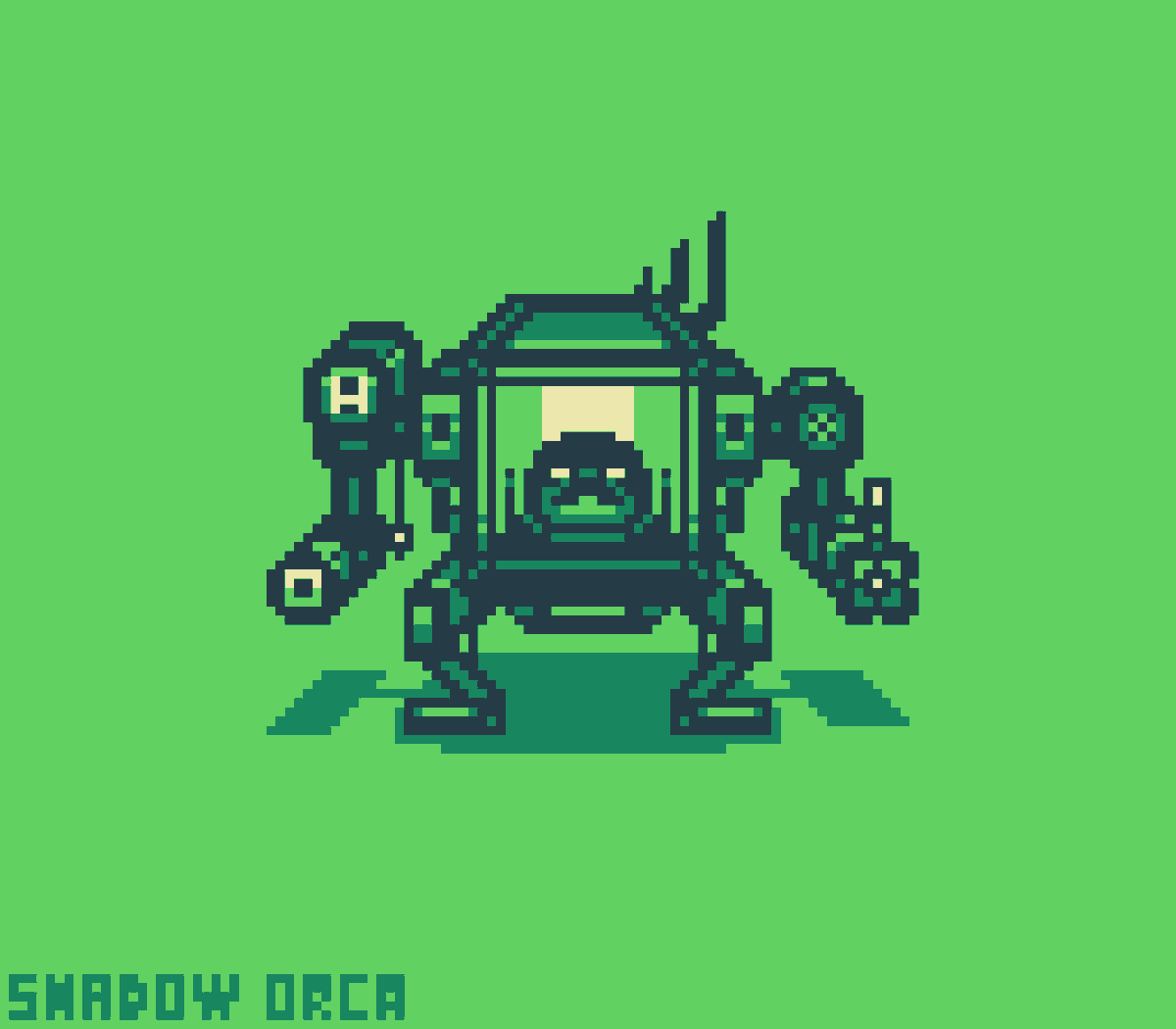 TheShadowOrca's tweet photo. MECH  SLIME!!!
#slimekeep #pixelart #aseprite https://t.co/VBYyOJEz5g