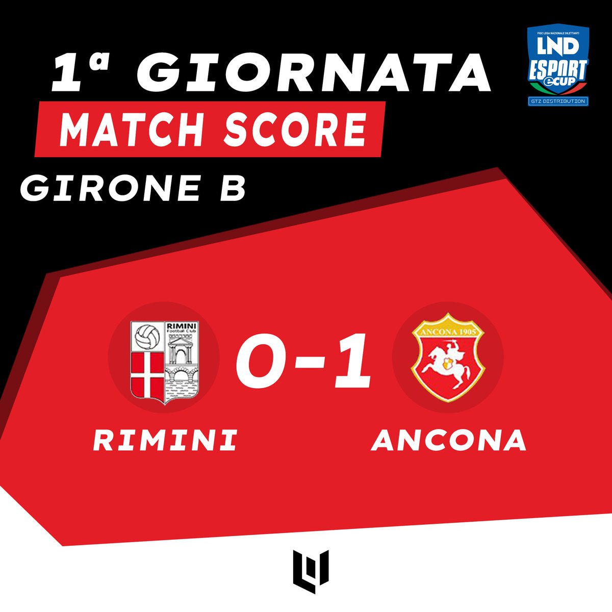 <a href="/LNDEsport1/">LND Esport</a> eCup 2022
VS <a href="/RiminiFCeSports/">RIMINI FC E-Sports</a> ✅

⚽@tcastagnella 
👟@cfear90