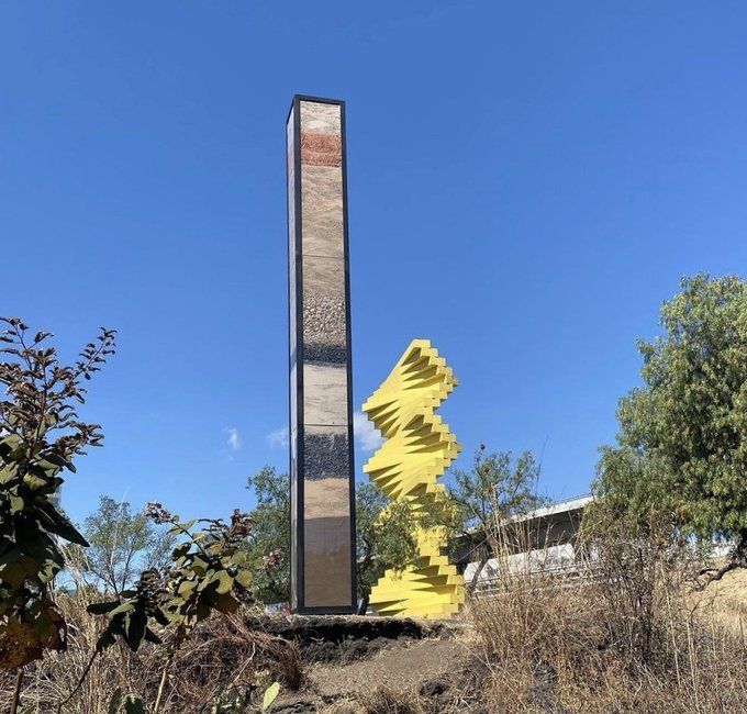 DomadoraRevista's tweet photo. 5. #RutaDeLaAmistad en diállgo con artistas contemporáneos
6. #FormFollowsEnergy de Galería #OMR en el Bosque de Chapultepec https://t.co/zGqGPpIgFa