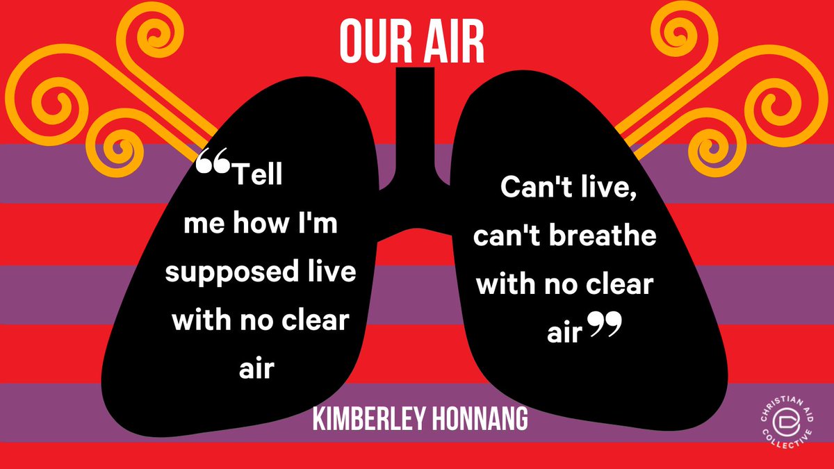 👉Why are you interested in the climate crisis? 

🫁For Kimberley her own experience of air pollution in London and the death of Ella Adoo-Kissi-Debrah, sparked her 🔥

🔗Read Kimberley’s poem ‘Our Air’ in full here christianaidcollective.org