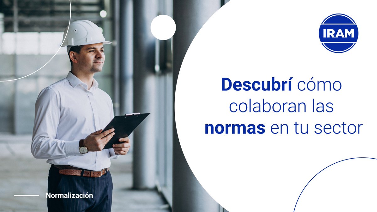 Las normas son para todos y las hacemos entre todos. Descubrí cómo colaboran con tu sector🔎.  

✅PyMEs 🏢
✅Producción ⚙️
✅Consumidores 🧍
✅Cámaras 👨‍⚖️
✅Educación 🎓
✅Gobierno 🏦
✅ONGs 🤝

Más info 👉iram.org.ar/normalizacion/…