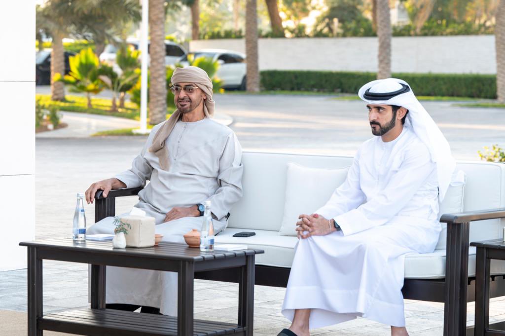 wamnews's tweet photo. #محمد_بن_راشد: خلال لقائي اليوم بأخي #محمد_بن_زايد في العاصمة #أبوظبي ..الحديث كان حول مشاريع وخطط الخمسين القادمة … أخي محمد صمام الأمان .. أخي محمد ذخر الوطن وسند الوطن .. أخي محمد رهان أبناء #الإمارات على مستقبل الإمارات… حفظ الله أخي محمد .
#وام https://t.co/haWSw8noGQ