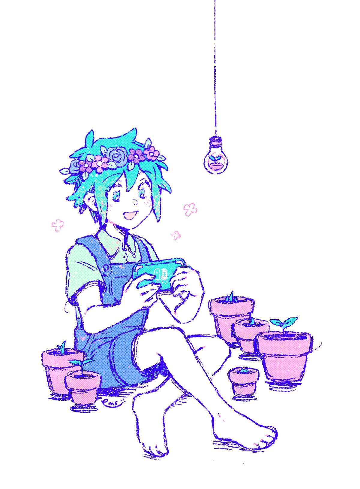 basil omori 🌿 on X: basil gaming (art by omori's official pixel