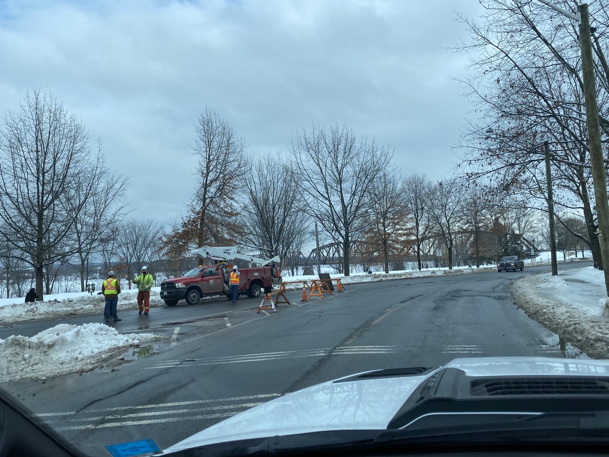 Asshat barricades being deployed in downtown #Fredericton