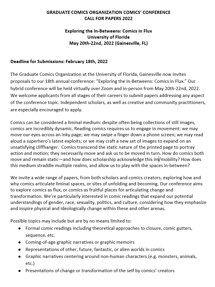 UF Graduate Comics Organization tweet media