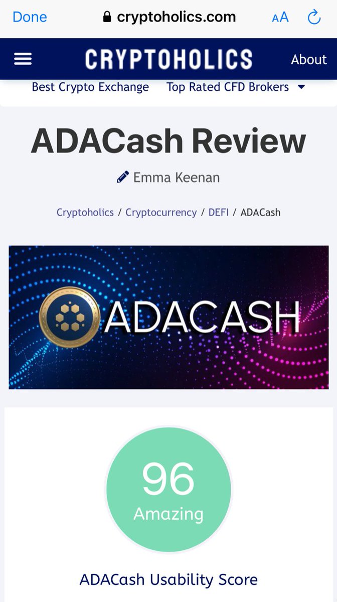 adacashbsc's tweet photo. 🔥CRYPTOHOLICS ARTICLE JUST RELEASED🔥
We got an amazing 96 usability score!! LFG 🚀

Click here to read!!
https://t.co/obCMCy243x

#passiveincome #bsc #cardano #ADA #SOLcash #bscgemalert #bscgem  #cryptocurrency #SOL #Cashemon #Cashverse https://t.co/o9CbcyrUbx