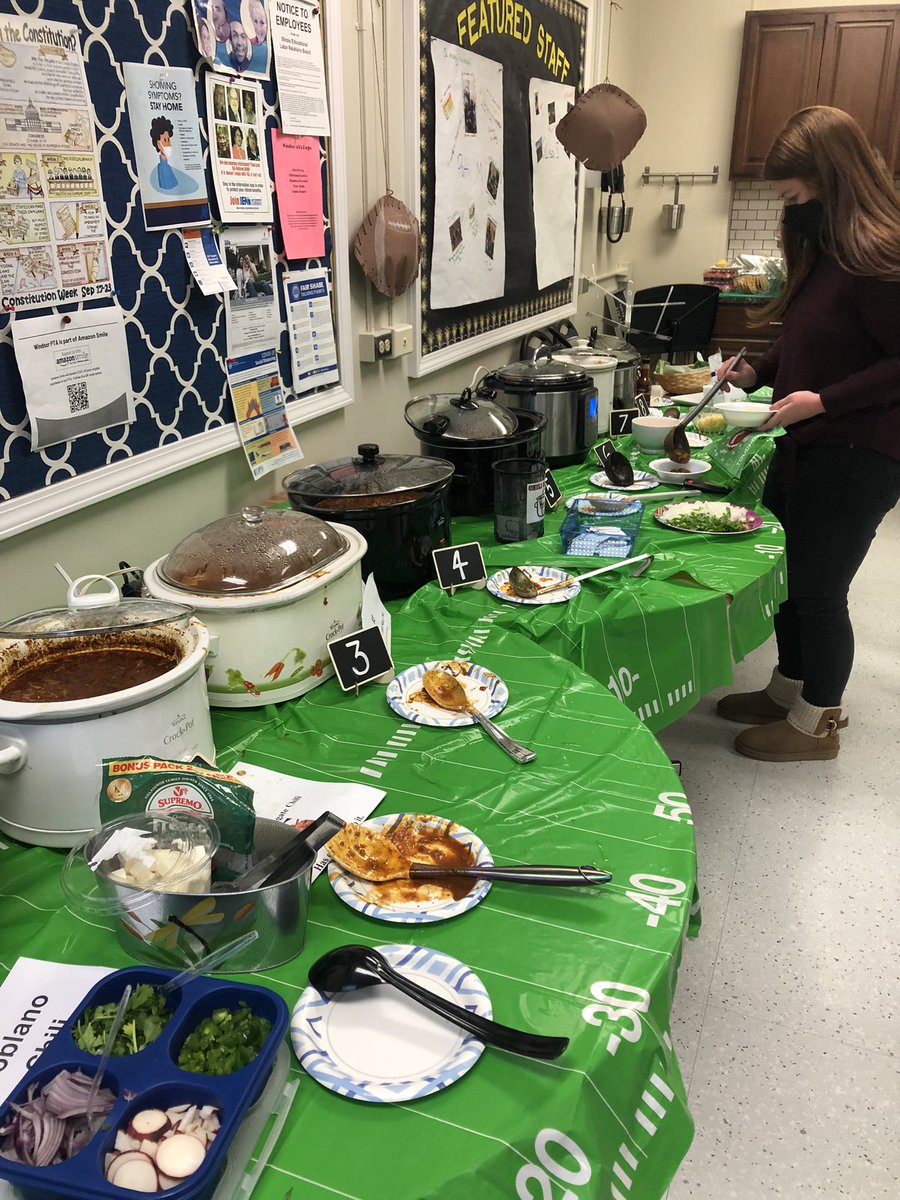Windsor annual chili cook-off! Thank you to all of the staff who organized, cooked and bought sides! 😍 <a href="/WindsorWildcats/">WindsorWildcats</a>