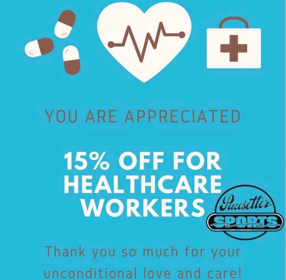 We are still offering 15% off for healthcare workers!