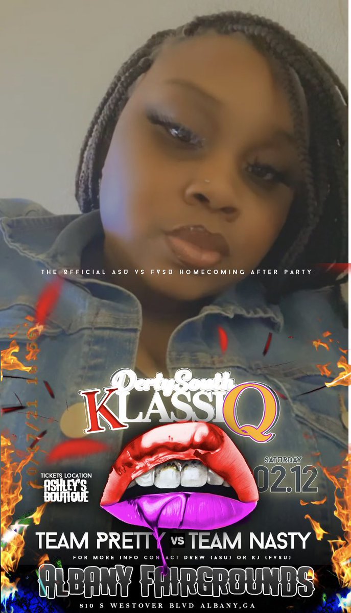 janverly's tweet photo. (#DertySouthKlassiQ )

#PrettyNasty🔥

Saturday 2.12.22

The Official #ASUVSFVSU Basketball Homecoming Afterparty 🏀

https://t.co/XhXujab4Mb
@DertyworkTato
@djochoytlayol

#DertyWorkENT #PrettyNasty #DertySouthClassic  #ASUTwitter https://t.co/ZslPccO4BC