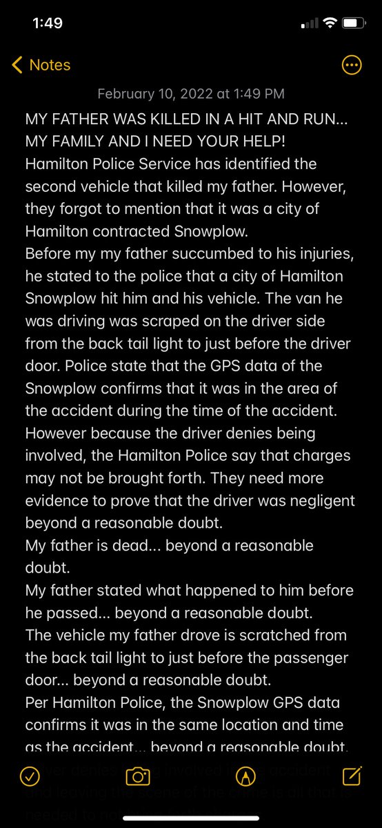 hassoun_joud's tweet photo. PLEASE READ AND SHARE WE NEED YOUR HELP. MY FATHER WAS KILLED IN A HIT AND RUN BY A HAMILTON SNOWPLOW. #ONSTORM #HITANDRUN https://t.co/ylblHb8BA6