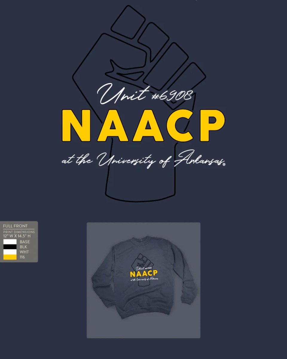 NAACP sweatshirt fundraiser! LINK IN BIO to purchase!