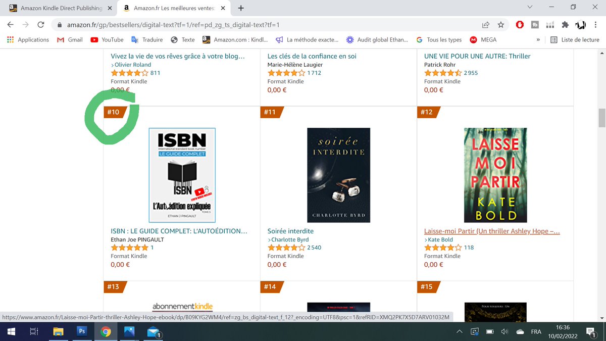 #Kindle #autoédition #livres #ebook #gratuit
TOP 10 KINDLE MERCI les #auteurs !!! 🥰🥳😍
Clique ici pour le télécharger aussi : amzn.to/3rF36xm