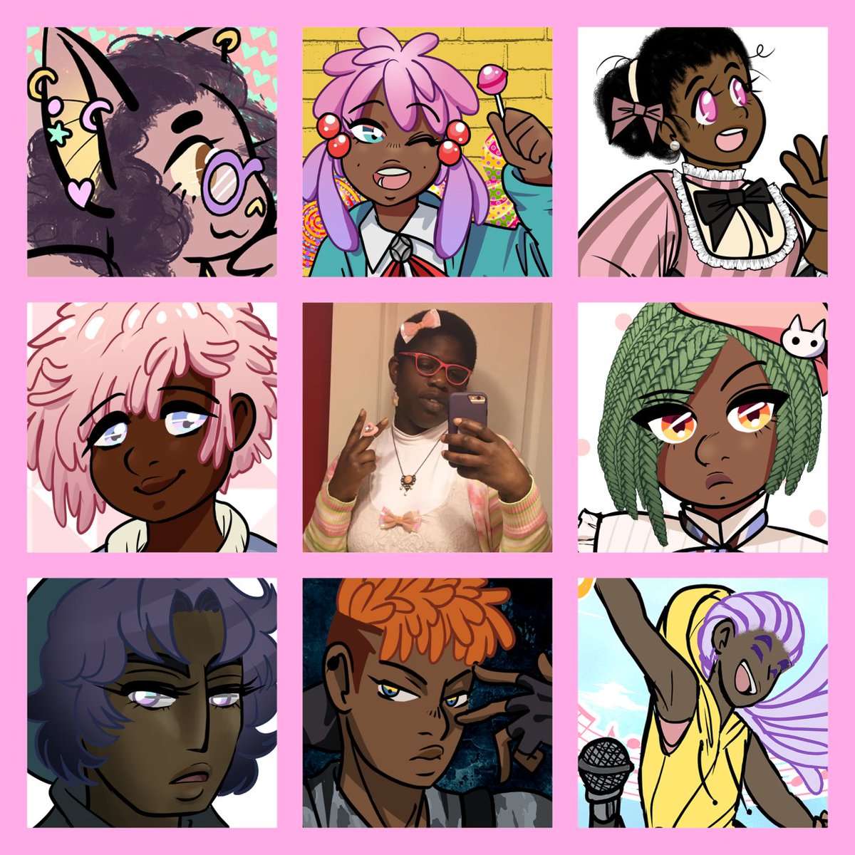 MounaMoonBat's tweet photo. it's #BlackHistoryMonth! Support Black creatives all year, not just in February.
I'm a zinester, OC-lover, &amp; MLIS student!
🎨Art: https://t.co/pZkiigPjcD
🌸Buy my zines: https://t.co/3Uzr2N9tYc
☕Tip me: https://t.co/hNisHHUjgm
🧡Tip me monthly: https://t.co/dratPZhZL5 https://t.co/aOj6lzIaSF