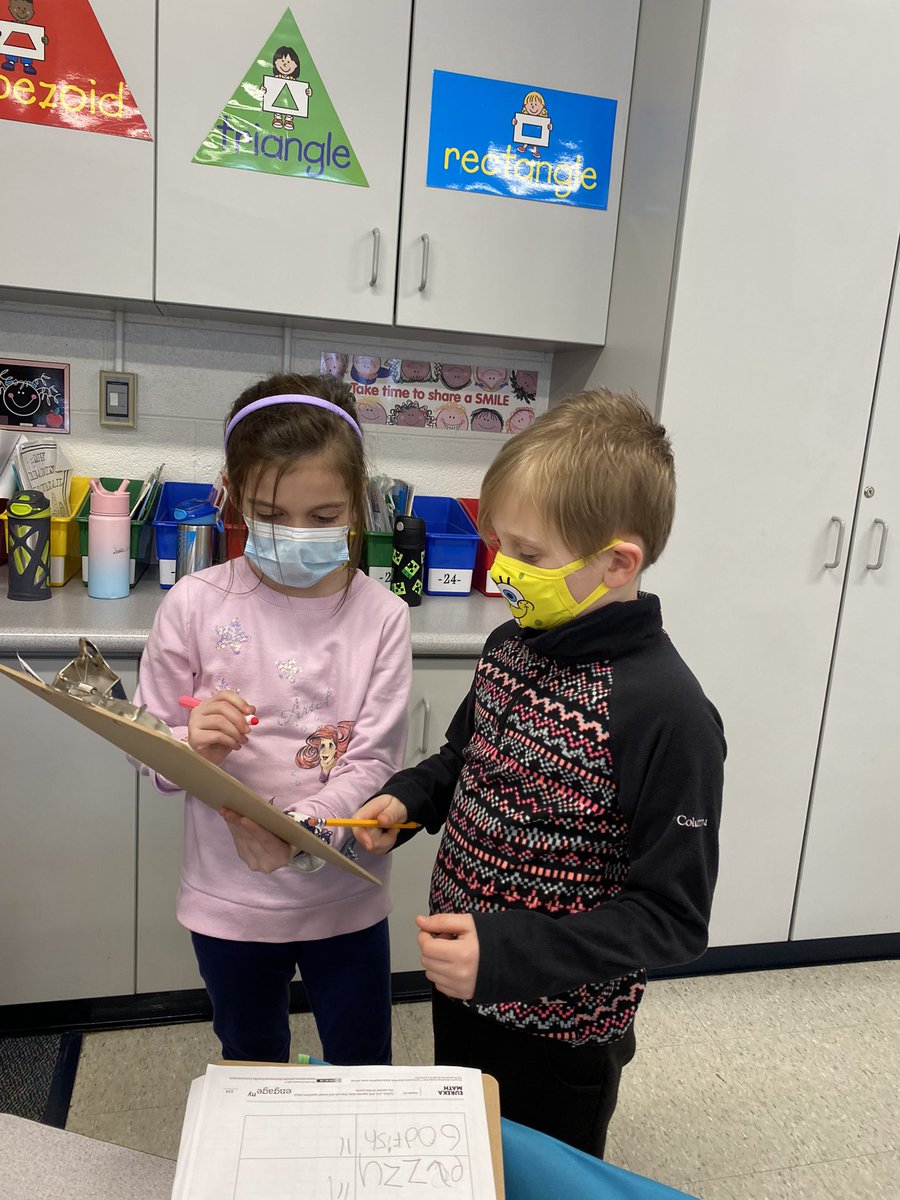 MrsFriskSLCS's tweet photo. It’s data day in first grade! Students had a great time surveying their classmates and then worked to organize and interpret the results! https://t.co/zEHFiVQwi2
