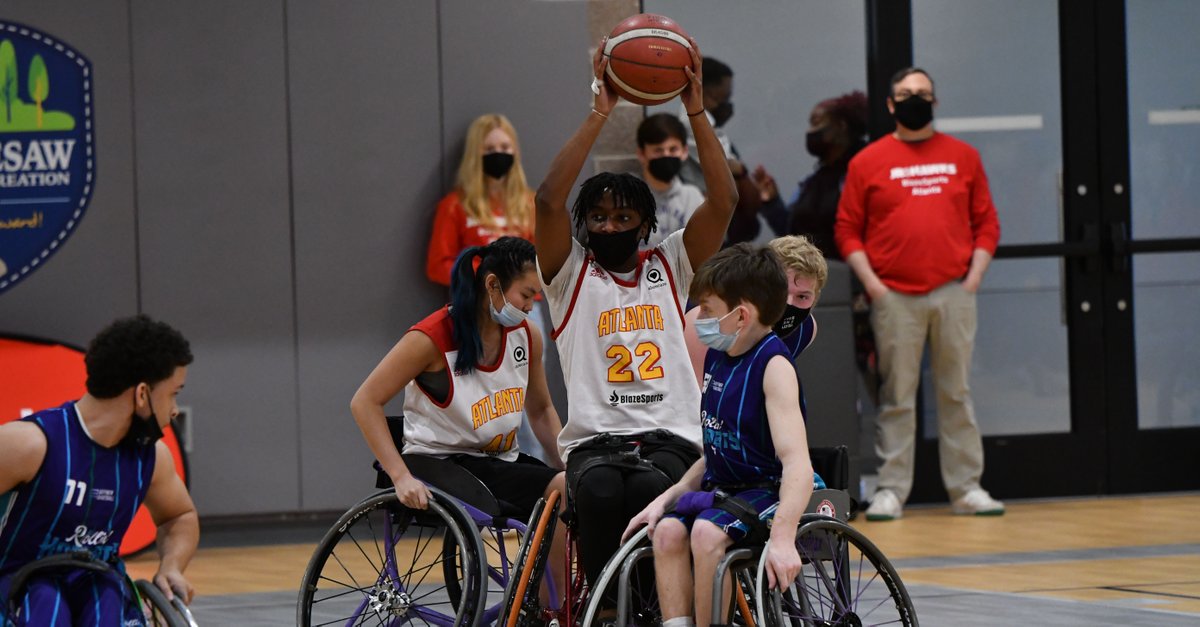 ATLHawks's tweet photo. A huge shoutout to our @BlazeSports Jr. Hawks teams at the Big Peach Slam Jam Wheelchair Basketball Tournament!
 
Jr. Hawks Varsity Red team placed first and Jr. Hawks Prep placed second! 🙌 https://t.co/4YqZ8Ne9q9