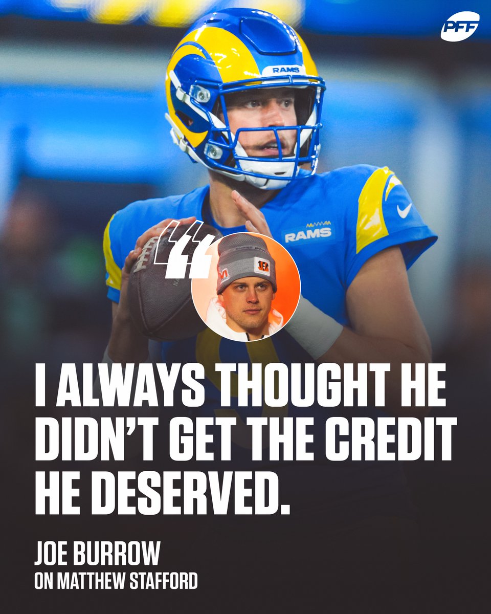PFF's tweet photo. Time to put some respect on Matthew Stafford https://t.co/NfyfZWZuZy