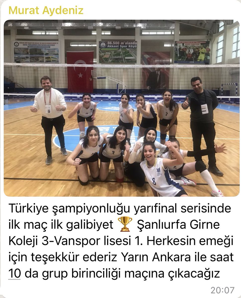 Başarmak işte böyle bir şey… Sonuç kadar süreç de önemli. Kızlarımıza başarılar dilerim. Tabi bu arada yetişmelerinde katkısı olan herkese de teşekkürler…<a href="/CambazogluDilek/">Dilek Cambazoğlu</a> <a href="/eorhan_egt/">Emre Orhan</a> <a href="/mataydeniz/">murat aydeniz</a> <a href="/mslmbakr6/">müslüm bakır</a> <a href="/elmasibrahim/">nefes</a> <a href="/CakmaBehlulll/">Ramazan Aydın</a> <a href="/orenlerercan/">ercan örenler</a> <a href="/SibelAkda19/">Sibel Akdağ</a>