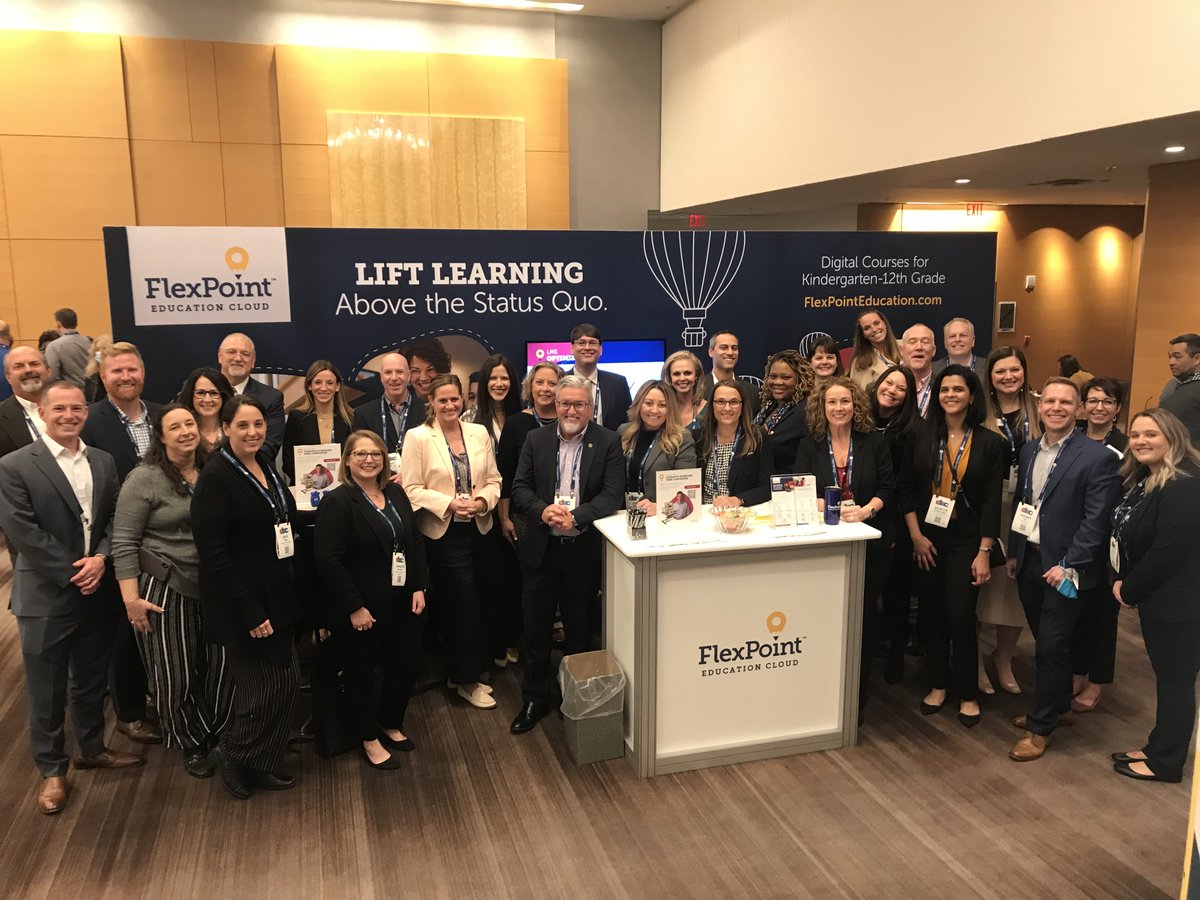 FlexPointEdu's tweet photo. Wow, what a great week! 🥳 Shoutout everyone who attended one of our sessions or stopped by our booth to say hi. We're so happy to share our passion for #onlinelearning with all of you! https://t.co/2KliVn9sI6