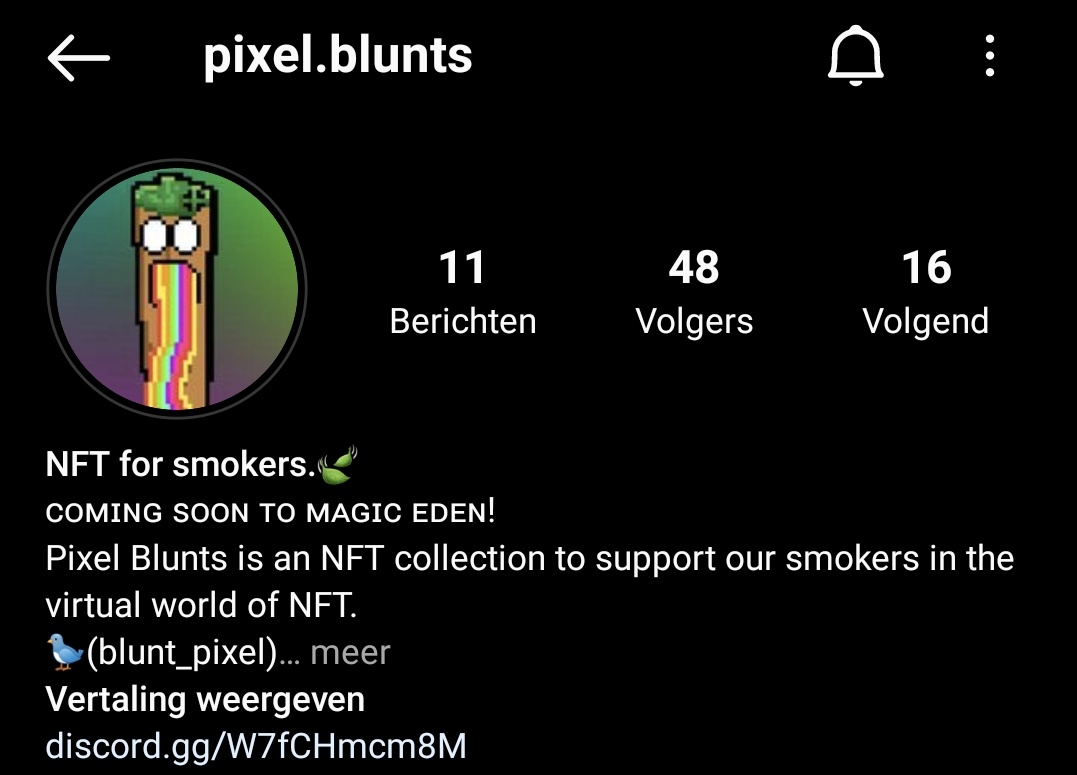 Pixel Blunts / NFT Collection tweet media