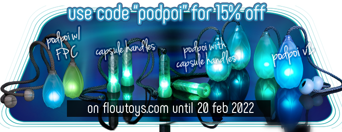 flowtoys's tweet photo. let's celebrate podpoi's 10th anniversary 💥 15% sale + "watch fun podpoi videos" contest - https://t.co/kqj5WpjmYf https://t.co/1OZcAEkWva